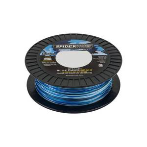 lot 2383 image: SpiderWire Stealth Braided Fishing Line, 100lb Break Strength, 500 yd, Blue Camo Color, Economy Spool, 1 Ct