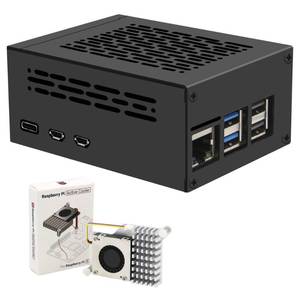 lot 2385 image: Geekworm P579 Metal Case with Official Active Cooler for Raspberry Pi 5