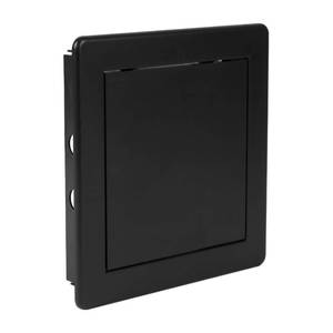 lot 2392 image: Repa Market 6 x 6 Access Panel for Drywall and Ceiling �� Black ABS Plastic Door Panel, Wall Hole Cover Plate - Rustproof, Easy Access and Installation, Hinged Door for Plumbing Electrical Utility