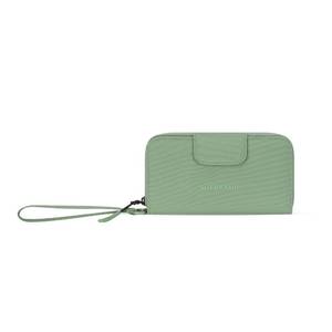 lot 2408 image: Sherpani Tulum, RFID Zip Around Wallet for Women, Wristlet (Olivine)