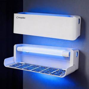 lot 9539 image: 2 Pack Fly Trap Indoor, Fruit Fly Traps Wall Sconce UV Fly Light Bug Catcher for Kitchen House & Restaurant Fruit Flies Garage & Warehouse Flying Insect Trap for Capturing Flies,Moths, Gnats
