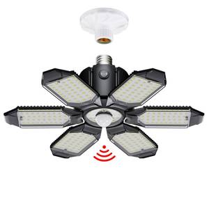 lot 9566 image: Craftersmark Motion Sensor Garage Light, 20000LM 200W Garage Lights Ceiling Led Motion Activated,Motion Light Indoor with Dusk to Dawn, E26E27 Screw in Shop Light for Basement Barn Attic Warehouse