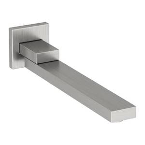 lot 9971 image: DEOLER Brushed Nickel Tub Spout, 180° Rotation Bathroom Folding Spout 12 NPT Square Bathroom Spouts Stainless Steel Tub Wall Mounted Bathtub Shower System Mixer Water Outlet