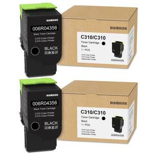 lot 9983 image: C310 C315 Black Toner Cartridge 2-Pack Replacement for Xerox 006R04356