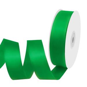 lot 10010 image: Isaspire 1 Width x 50 Yards Satin Fabric Ribbon, Green Ribbon Perfect for DIY Bows, Swags, Gift Wrapping, Craft, Flower Bouquet��Christmas and Party Decoration