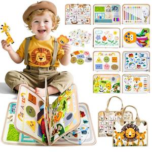 lot 10040 image: Aurasys Busy Board Montessori Toys for Toddlers Birthday Gifts