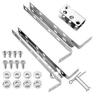 lot 10047 image: Leifide Garage Door Reinforcement Bracket Adjustable Bracket, Silver