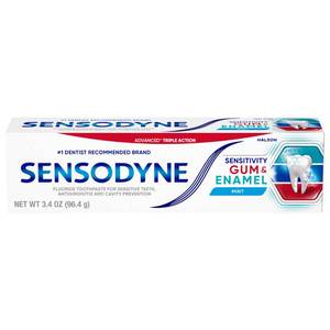 lot 10060 image: Sensodyne Sensitivity Gum and Enamel Toothpaste, 3.4 Ounces x 3