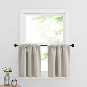 lot 10068 image: RYB HOME Cafe Curtains 30 inch Length, Short Window Curtain Tiers