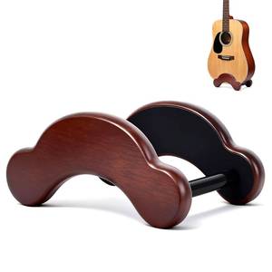 lot 10079 image: RPMTUK Acoustic Guitar Stand, Portable Adjustable Guitar Stand Floor, Clip-On Self-Standing Solid Wood Guitar, Guitar Holder for Acoustic, Classic and Folk Guitar