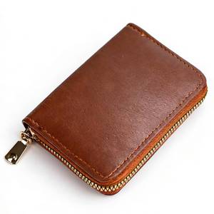 lot 10093 image: VIPbuy Wallet Credit Card Holder RFID Blocking - Small Secure PU Leather Purse Card Case for Men Women, 11 Card Slots Compact Credit Card Organizer (Brown)