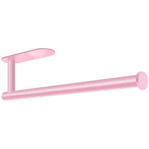 lot 10113 image: MGahyi Pink Paper Towel Holder Under Cabinet Wall Mount