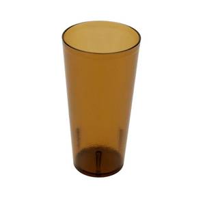 lot 10114 image: GET 24 oz Amber Plastic Tumbler (Set of 12)