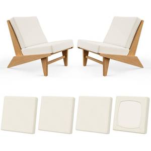lot 10402 image: Large Patio Outdoor Cushion Covers, Stretch Couch Chair Furniture Slipcover