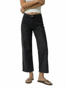 lot 10411 image: GRAPENT Jeans for Women Womens Cropped Jeans Wide Leg Cropped Pants for Women Washed Black XX-Large Fits US Size 20 to 22