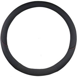 lot 10418 image: Car SUV Semi Truck Van Tractor Leather Steering Wheel Cover Grip Non Slip Durable Fit for 16.5 in 17 in Steering Wheel