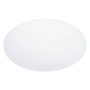 lot 10422 image: PATIKIL Lampshade Diffuser, 7.5 Diameter with 38 Center Hole Round Diffuser for Drum Lampshades Pendants Light Fits 8-8.5 Openings, Frosted White