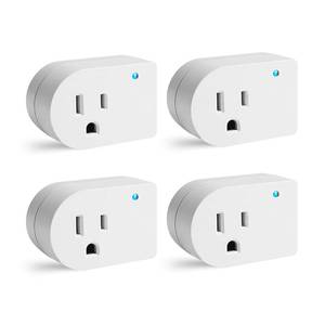 lot 10495 image: Single Surge Protector Plug, Grounded Outlet Wall Tap Adapter with Indicator Light, 1 Outlet,245J125V, ETL, White, 4Pack