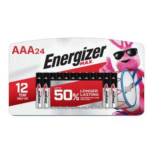 lot 12275 image: Energizer MAX AAA Alkaline Batteries 24-Pack