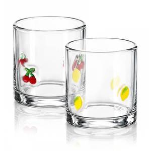 lot 13142 image: Ovveroche Cherry & Lemon Icon Juice Glass Set, 14oz