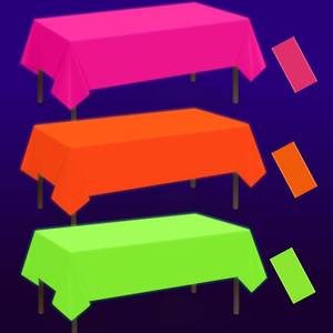 lot 13145 image: Hauwellter Neon Table Cloths 3-Pack 54x108