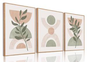 lot 13155 image: Bwodke Framed Canvas Wall Art Set, 12x16 Inch
