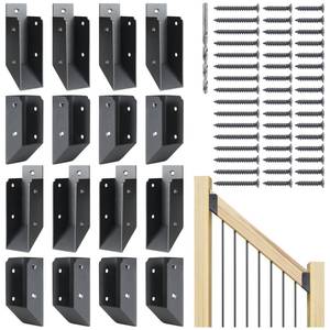 lot 13168 image: AECXM 201 Stainless Steel 40° Stair Connectors (8 Pair)