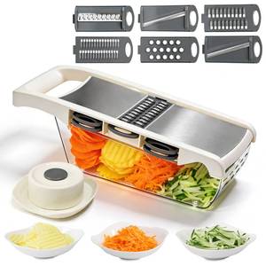 lot 13183 image: 6-in-1 Mandoline Slicer Stainless Steel