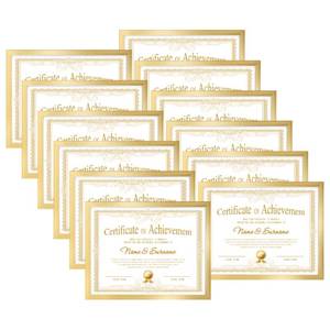 lot 13191 image: CRUGLA Picture Frame Set of 12, 8.5x11 Gold