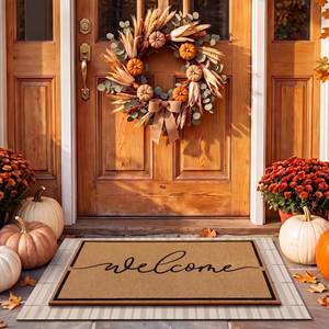 lot 13192 image: Drydiet 2-Piece Layered Welcome Doormat Set