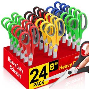 lot 13197 image: BURVAGY 24 Pack 8 Scissors All Purpose
