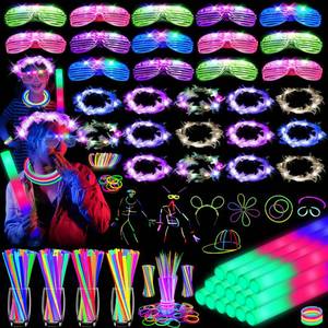lot 13199 image: Honlyne 142pc Glow in the Dark Party Supplies Kit