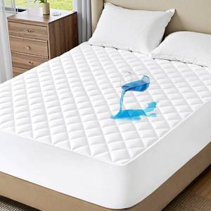 lot 13201 image: Bedsure Queen Mattress Protector, Waterproof Quilted