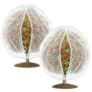 lot 13212 image: Linzawin Bird Netting 4 x 6FT Plant Protection 2-Pack