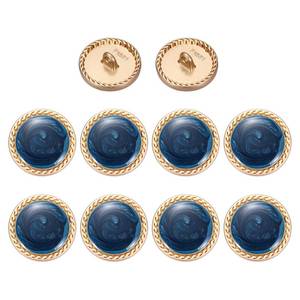 lot 14287 image: Meccanixity Metal Sewing Buttons 20mm Navy Blue (10-Pack)