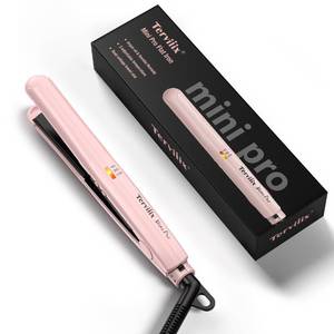 lot 14297 image: Terviiix Mini Flat Iron Hair Straightener, 12 Ceramic