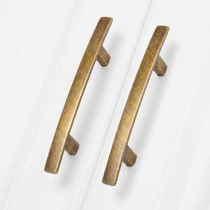 lot 14317 image: Homdiy Antique Brass Cabinet Pulls 10 Pack 3 Inch CC