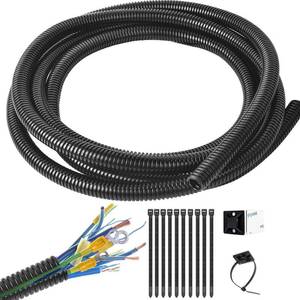 lot 14349 image: ALLWIN 14 inch Split Wire Loom Tubing �� 30 ft