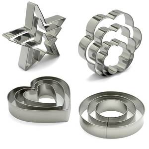 lot 14360 image: VTUGP Metal Cookie Cutters Set of 12