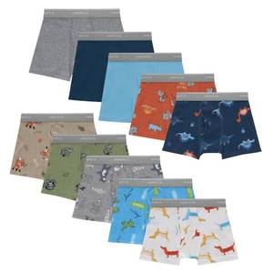 lot 14369 image: Hanes Toddler Boxer Brief Underwear 10-Pack. 2T3T