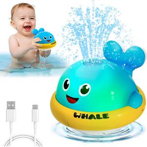 lot 14386 image: SEPHIX Whale Bath Toy Light Up Fountain Spray