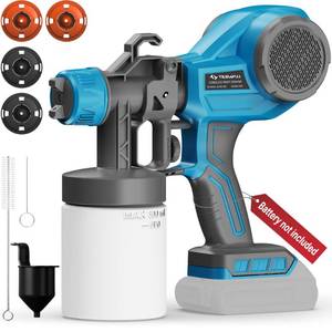 lot 17065 image: Tilswall Cordless Paint Sprayer for DeWalt 20V