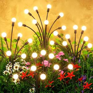 lot 17080 image: Uzexfio Solar Lights Outdoor 4-Pack 32 LED Waterproof
