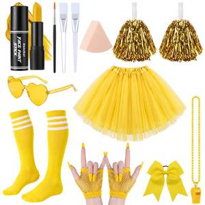 lot 17091 image: Jiuguva Yellow Team Spirit Accessories Set 15 Pcs