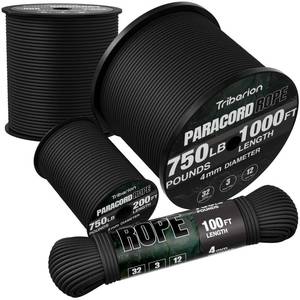 lot 18261 image: Triberion Paracord Rope 750 lb 200 ft 532