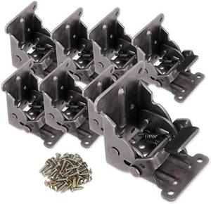lot 18297 image: TopDirect 8 Pack Locking Hinge for Folding Table Brackets