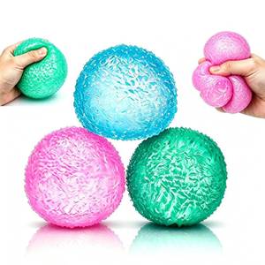 lot 18300 image: 3-Piece Textured Sensory Squishy Toys with Memory Gel