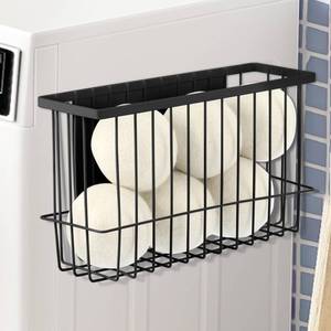 lot 19304 image: Hlimior Magnetic Dryer Ball Holder for Laundry Room Dryer Ball Organization, Magnetic Lint Bin for Laundry Room Wool Dryer Ball Organizer, Iron Dryer Ball Container for Laundry Room Storage��Black��