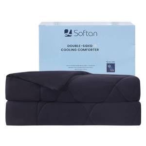lot 19323 image: lasoftan Cooling Comforter King, Cal King Cooling Blanket, Black