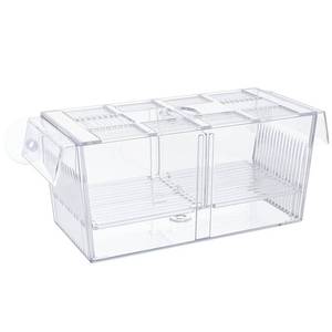 lot 19341 image: Pawfly Aquarium Fish Breeding Box Acrylic Hatchery Incubator Tank with Suction Cups Large Isolation Box for Baby Fish Shrimp Betta Guppy and Platy
